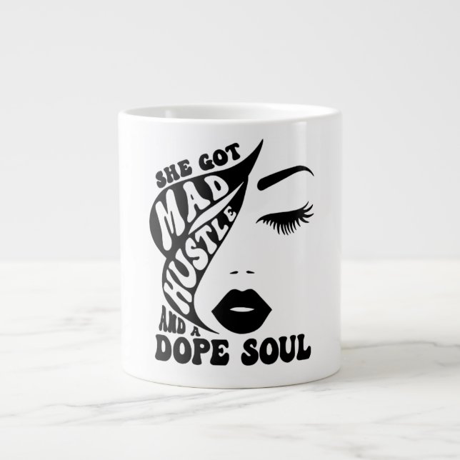 Grande Tasse Conception de Noël Hustle pour autonomiser les fem (Devant)
