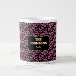 Grande Tasse Conception de nom de famille botanique rose person
