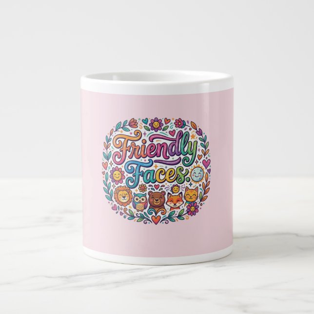 Grande Tasse Conception de T-shirt – Frères et Sœurs Emplis d'Â (Devant)