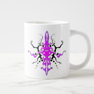 Grande Tasse Conception de tatouage Tribal Masque Abstrait - ro