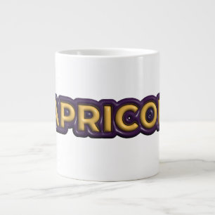 Grande Tasse Conception de texte du signe du zodiaque Capricorn