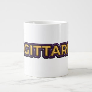 Grande Tasse Conception de texte du signe du zodiaque Sagittair