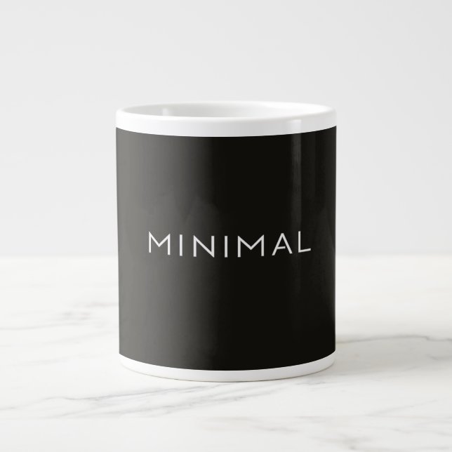 Grande Tasse Conception de Texte Minimal – Typographie Esthétiq (Devant)