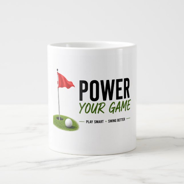 Grande Tasse Conception de typographie de style de vie de golf  (Devant)
