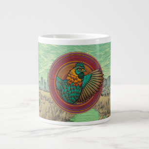 Grande Tasse conception d'emblème de poulet