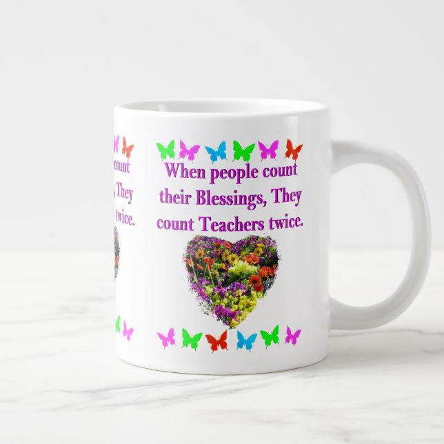 GRANDE TASSE CONCEPTION D'ENSEIGNANT BÉNÉFICIÉ ET INSPIRANT (Droite)