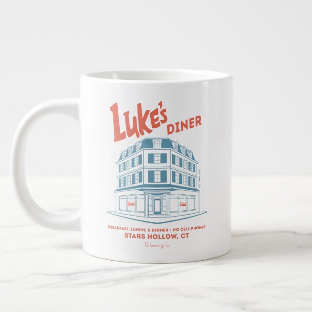 Grande Tasse Conception du diner de Luke Stars Hollow (Gauche)