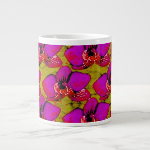 Grande Tasse Conception Florale Magenta Groovy
