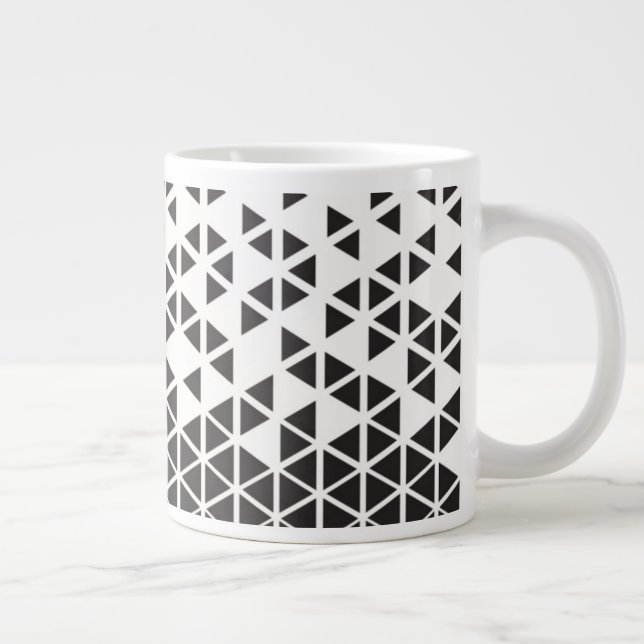 Grande Tasse Conception géométrique Abstraite (Droite)