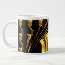 Conception monochrome noire or liquide tourbillonn