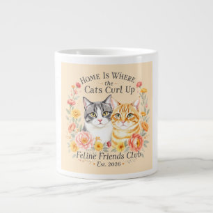 Grande Tasse Conception pour amateurs de chat tigré gris et ora