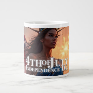 Grande Tasse Conception splendide du 4 juillet - Feux d'artific