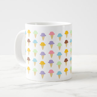 Grande Tasse Cônes de crème glacée colorée