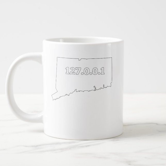 Grande Tasse Connecticut 127.0.0.1 Ordinateur domestique IP Ner (Gauche)