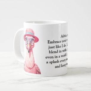 Grande Tasse Conseil Drôle D'Un Flamant rose