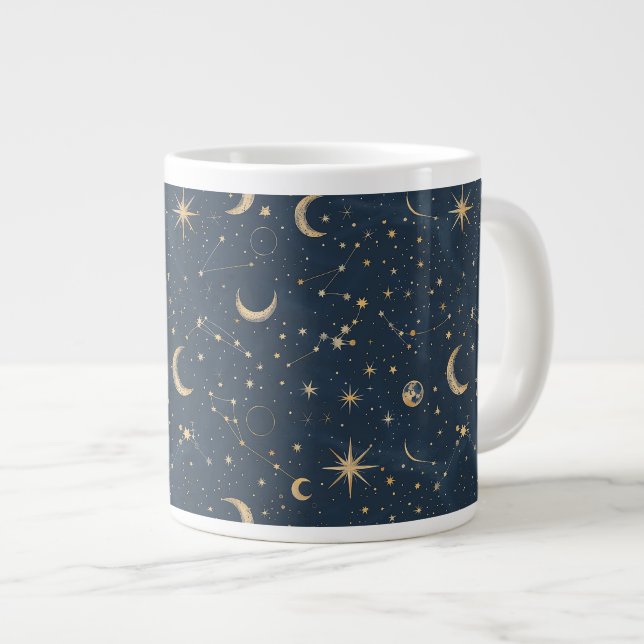 Grande Tasse Constellation céleste - Nuit étoilée (1) (Devant droit)