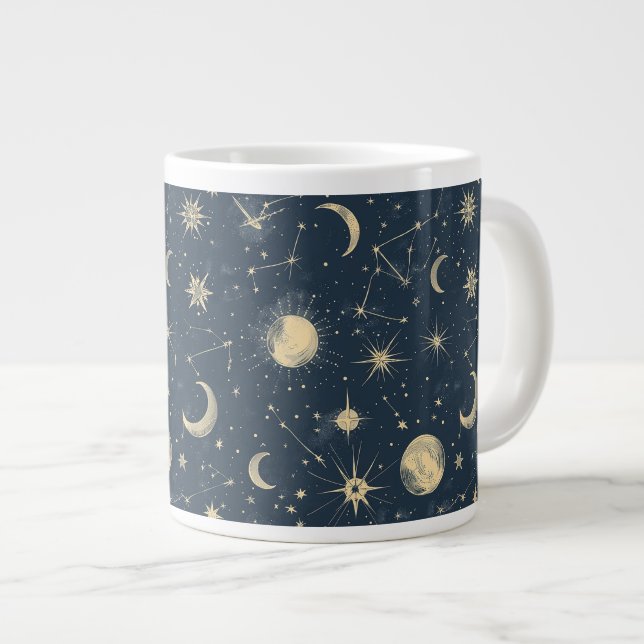 Grande Tasse Constellation céleste - Nuit étoilée (3) (Devant droit)