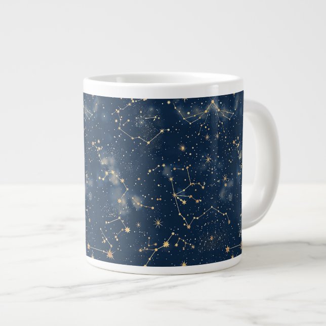 Grande Tasse Constellation céleste - Nuit étoilée (5) (Devant droit)