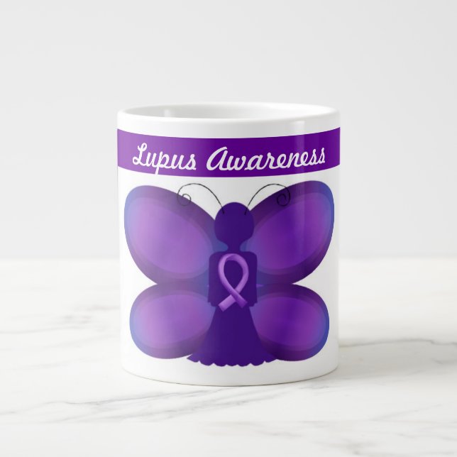 Grande Tasse Conte des papillons violets de Lupus (Devant)