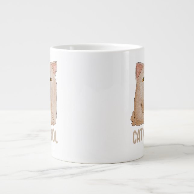 Grande Tasse Contrôle des chats (Devant)