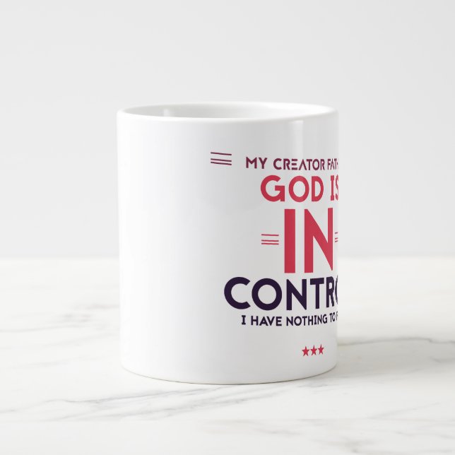 Grande Tasse Contrôler la Musique Jumbo (Devant)