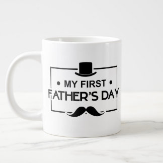 Grande Tasse Cool first Father's Day word art 