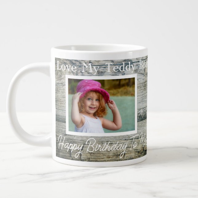 Grande Tasse Cool Love My Teddy Bear Photo (Gauche)