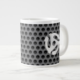 Grande Tasse COOL Retro Vintage Silver Chrome Tel 45 espaceur D