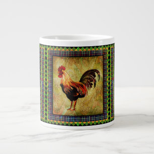 Grande Tasse Coq de ferme vibrant