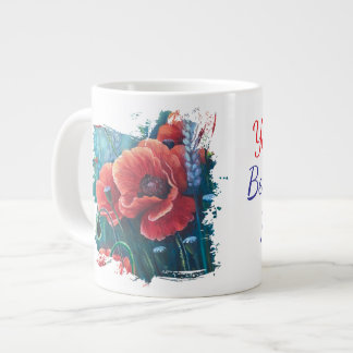 Grande Tasse coquelicots vous êtes la meilleure partie de ma vi
