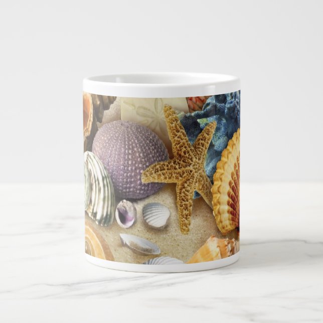 Grande Tasse Coques de mer sur la plage (Devant)