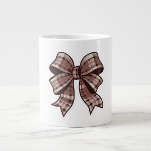 Grande Tasse coquette bougie d'arc, conception à damiers
