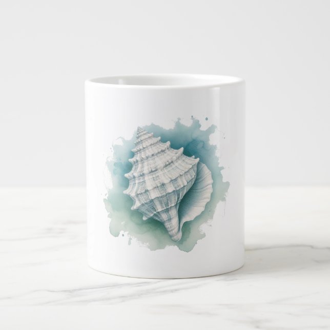 Grande Tasse Coquillage côtier/nautique (Devant)