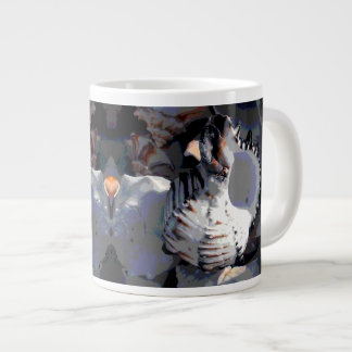 Grande Tasse Coquille de mer rayée