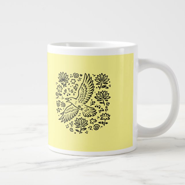 Grande Tasse Corbeau de Transformation (Droite)