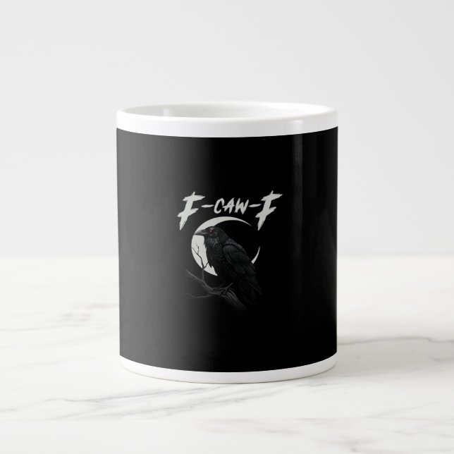 Grande Tasse Corbeau Drôle Essentiel Créatif Décontracté (Devant)