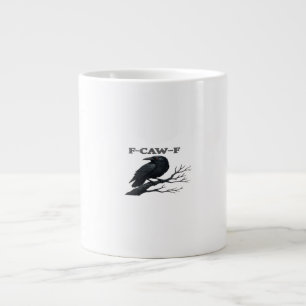 Grande Tasse Corbeau F-Caw-F Drôle Gothique Lune Oiseau Nouveau