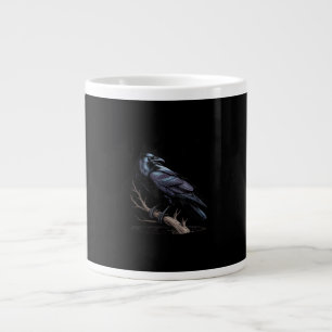 Grande Tasse Corbeau, F-Caw-F Oiseau Drôle Citation Drôle