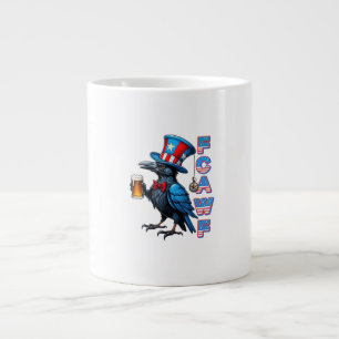 Grande Tasse Corbeau, F-Caw-F Oiseau Drôle Créatif Décontracté