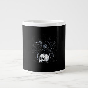 Grande Tasse Corbeau, F-Caw-F Oiseau Lune Gothique Humour Adult
