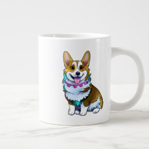 Grande Tasse Corgi orange mignon pour une humeur positive