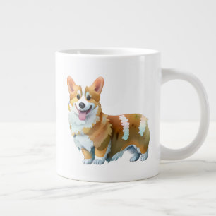 Grande Tasse Corgi orange mignon pour une humeur positive