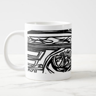 Grande Tasse corvette & del falcon N&B