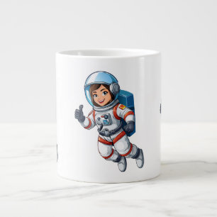 Grande Tasse Cosmonaute flottant dans l'espace
