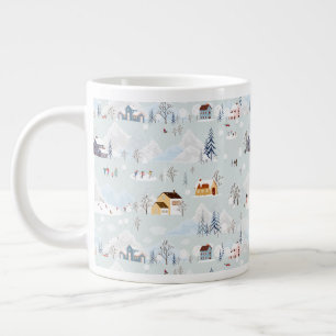 Grande Tasse Cosy Winter Wonderland Village de patinage sur gla