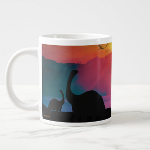Grande Tasse Coucher de soleil de Dinosaur