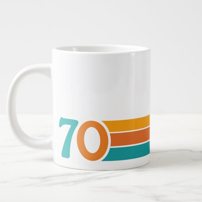 Grande Tasse Coucher de soleil rétro 70 (Gauche)