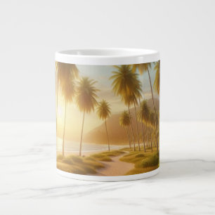 Grande Tasse coucher de soleil sur la plage des Caraïbes/tropic
