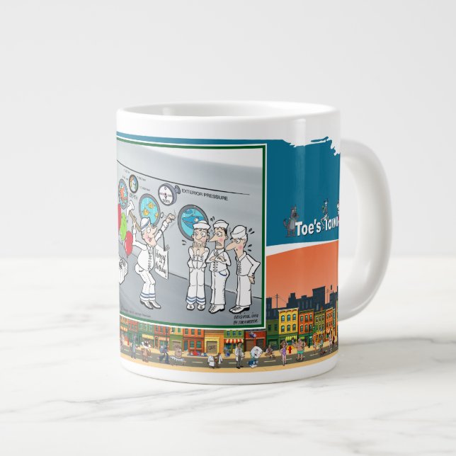 Grande Tasse Coulé par surprise | Anniversaire (Devant droit)