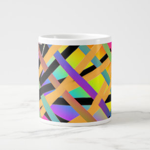 Grande Tasse Couleurs Entrelacées
